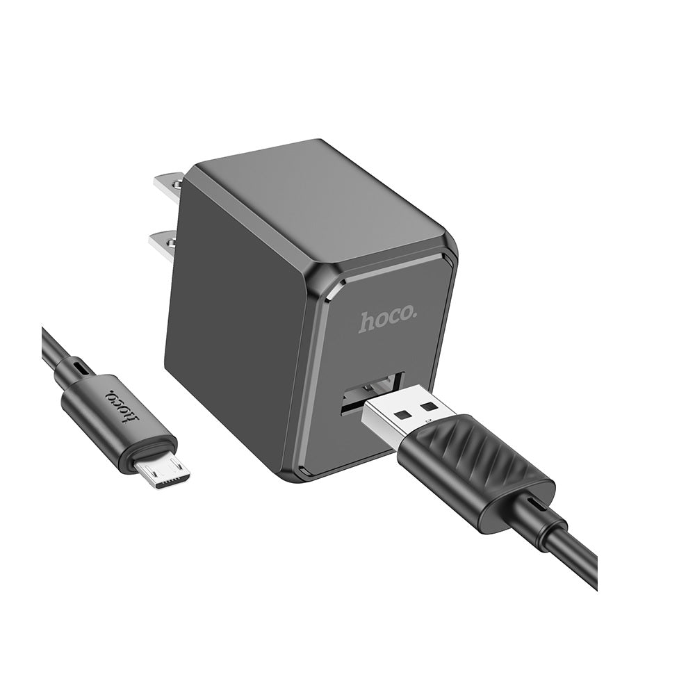 Cargador Pared Hoco CS11 con Cable Micro USB 2A Ocean Negro