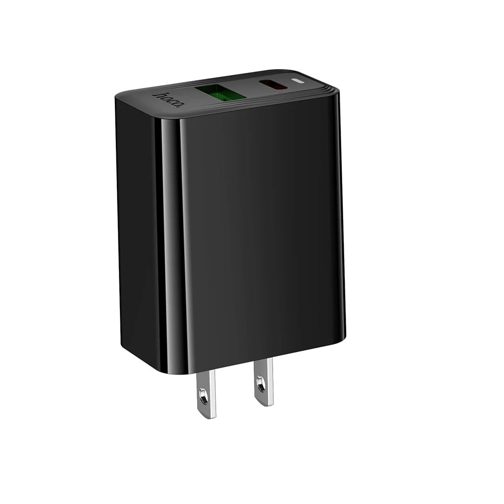 Cargador Pared Hoco CS94 Carga Rapida PD20W QC3.0 Dado Negro