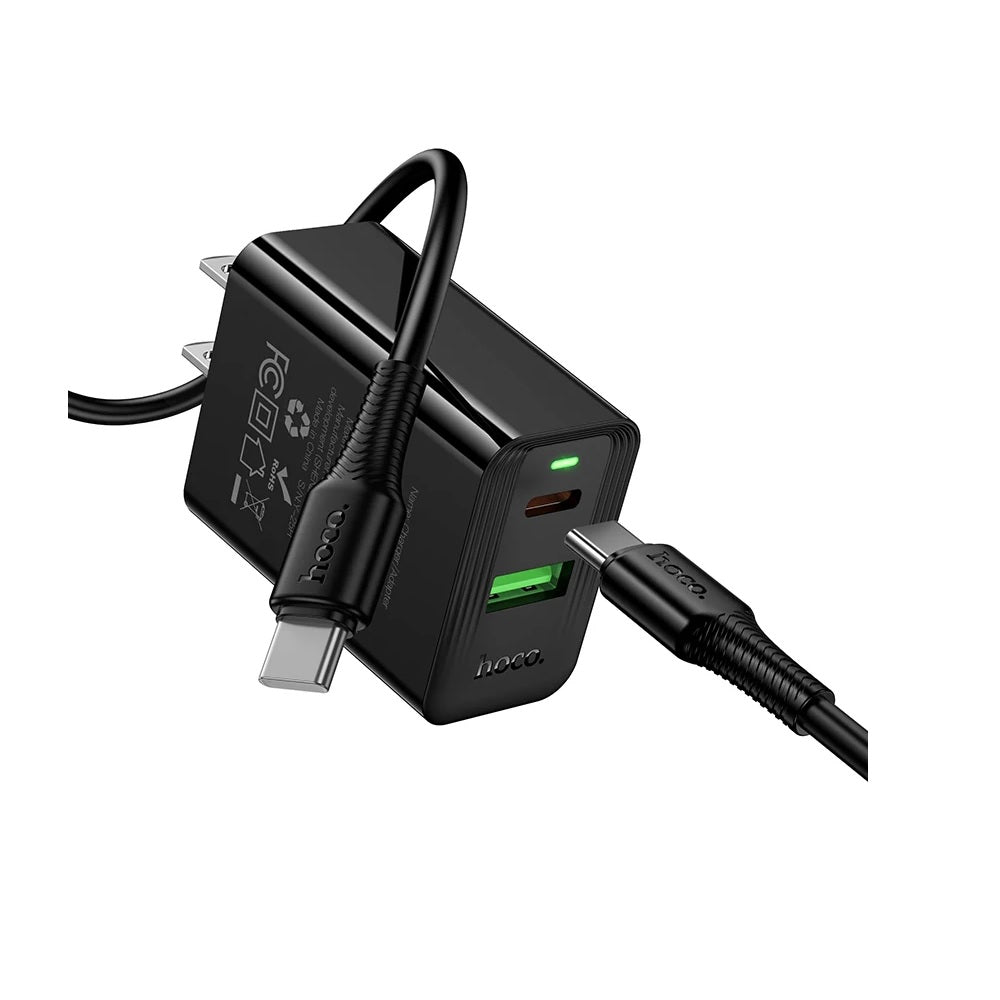 Cargador Cable Hoco CS94 Tipo C a C PD20W QC3.0 Negro
