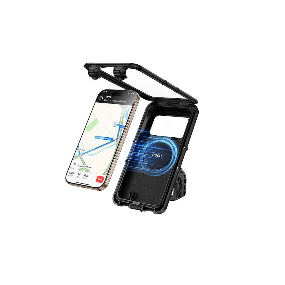 Soporte Celular para Moto Hoco DCA61 Funda Impermeable Negro