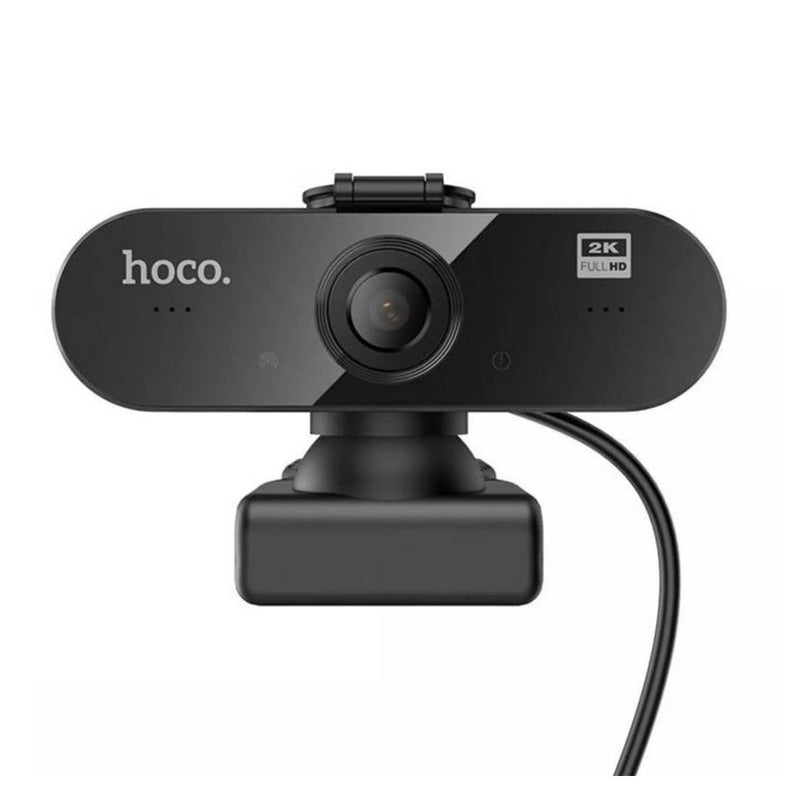 Web cam para PC Conexión USB 2K, 1080P HD Hoco DI06 Negro