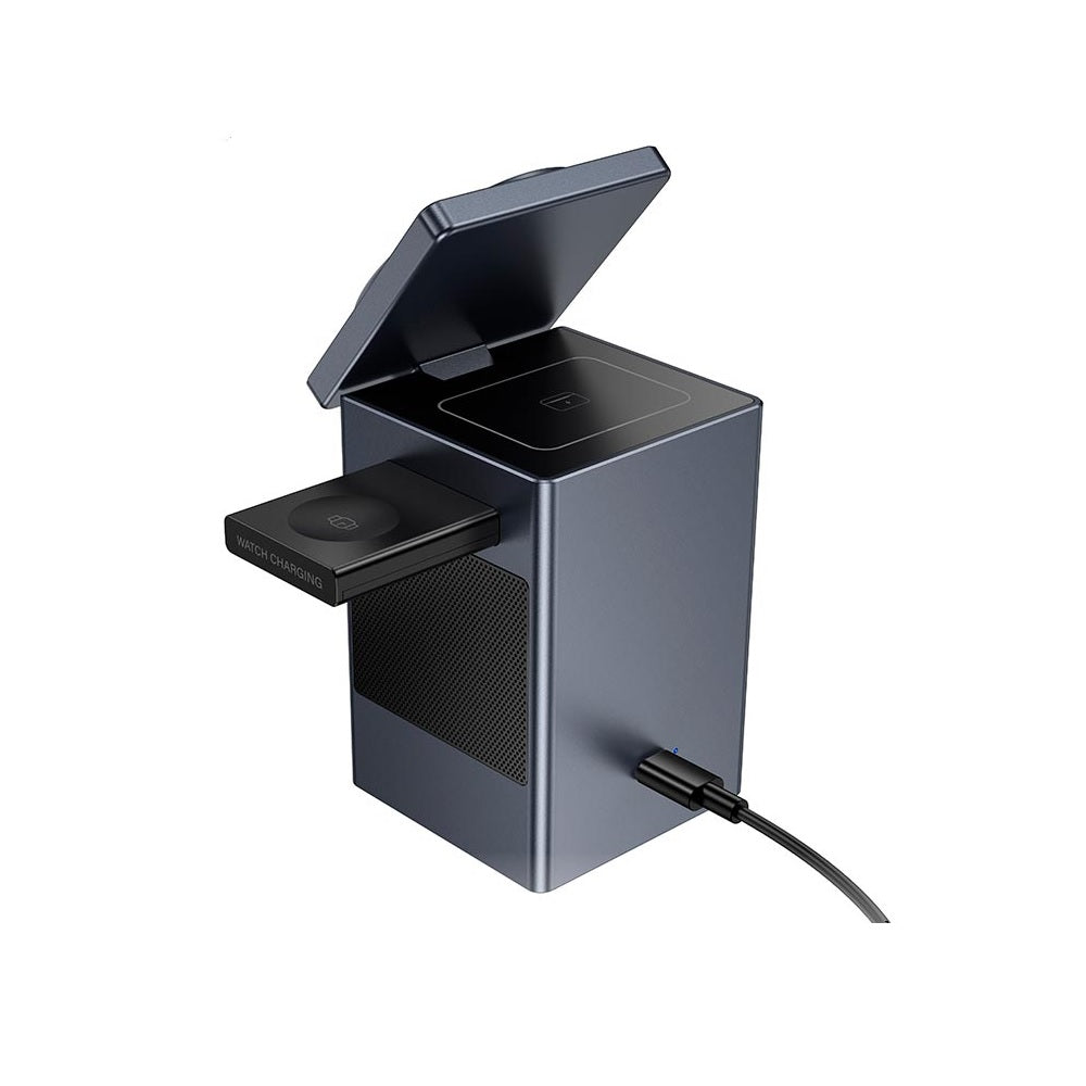 Cargador Multifuncional Hoco DWQ04 Estacion Carga Negro