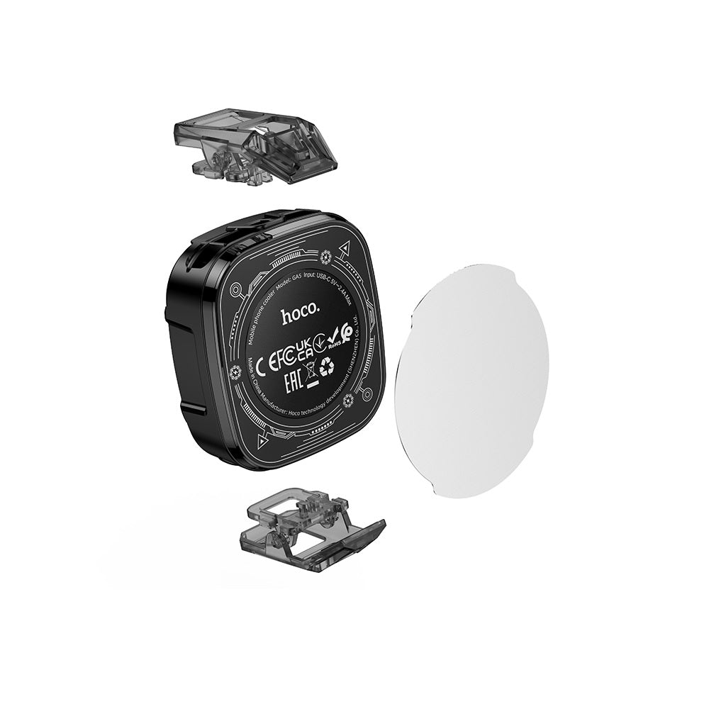 Ventilador Gamer Disipador Calor Luces RGB Hoco GA5 Negro
