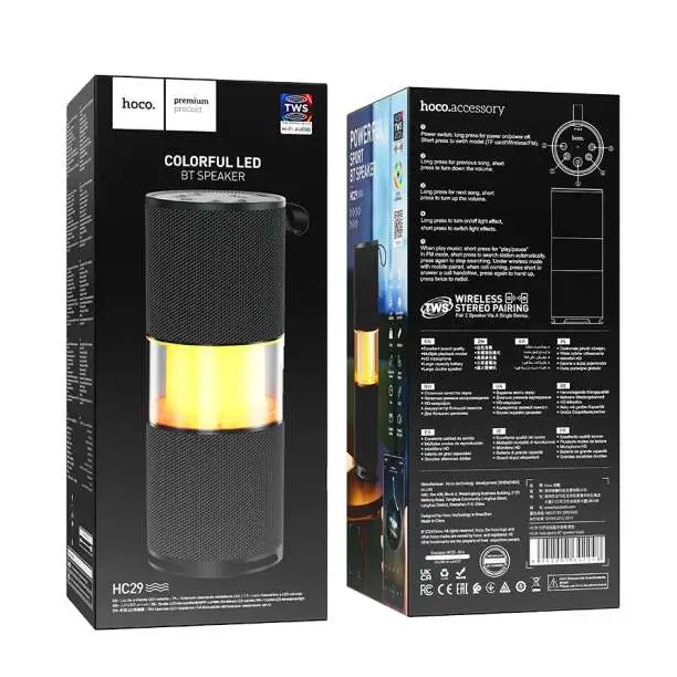 Parlante Inalámbrico Bluetooth Deportivo Hoco HC29 Negro