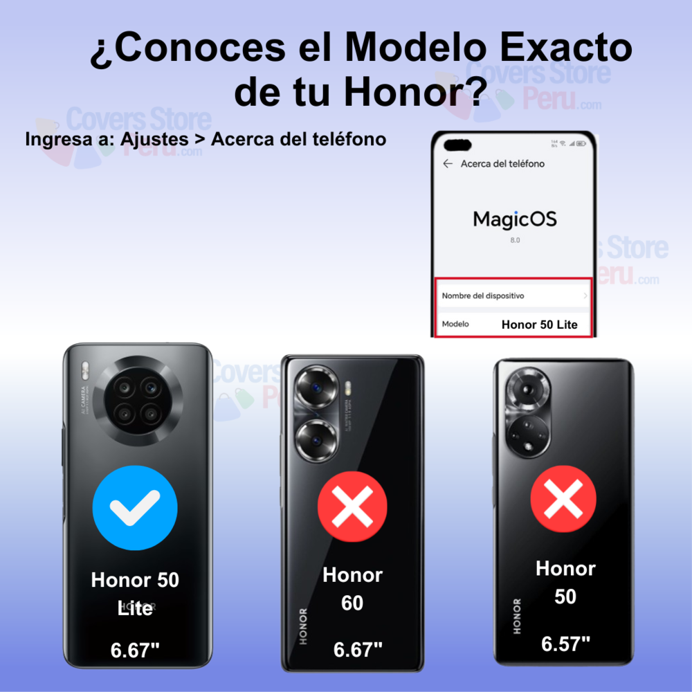 Funda para Honor 50 Lite Ahumado con Anillo Azul Antishock
