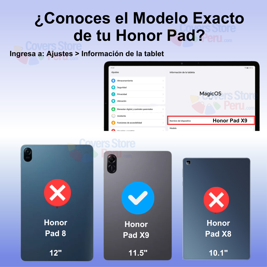 Funda para Honor Pad X9 11.5" Gomas 360 Fucsia