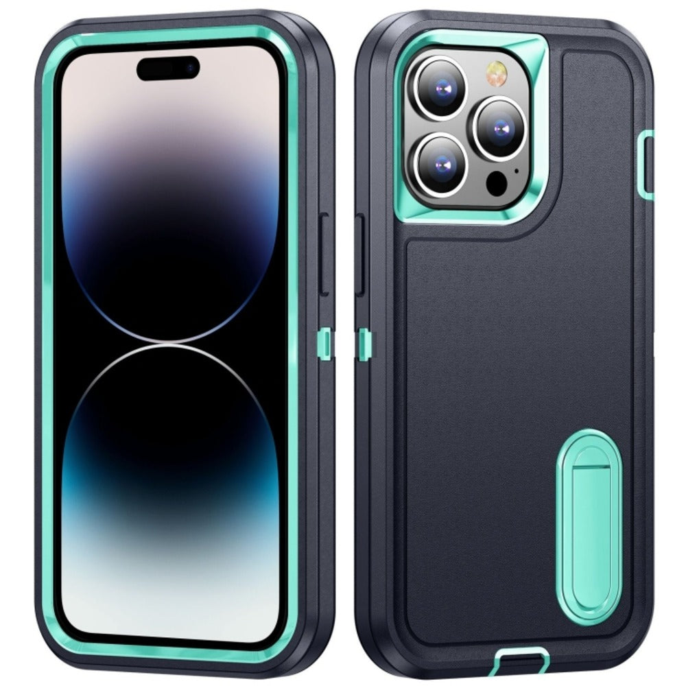 Funda para iPhone 17 Pro Adventure Extreme Negro-Celeste