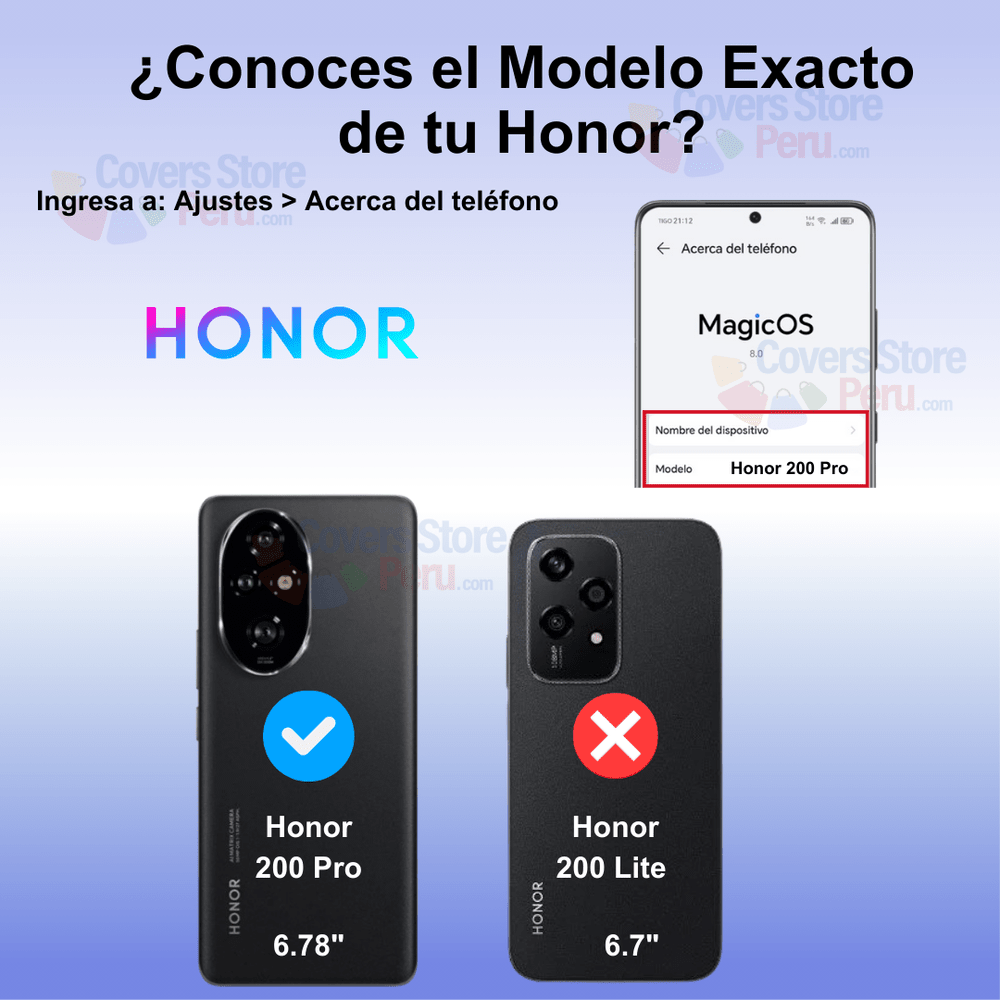 Funda para Honor 200 Pro TPU 100% Transparente Antishock