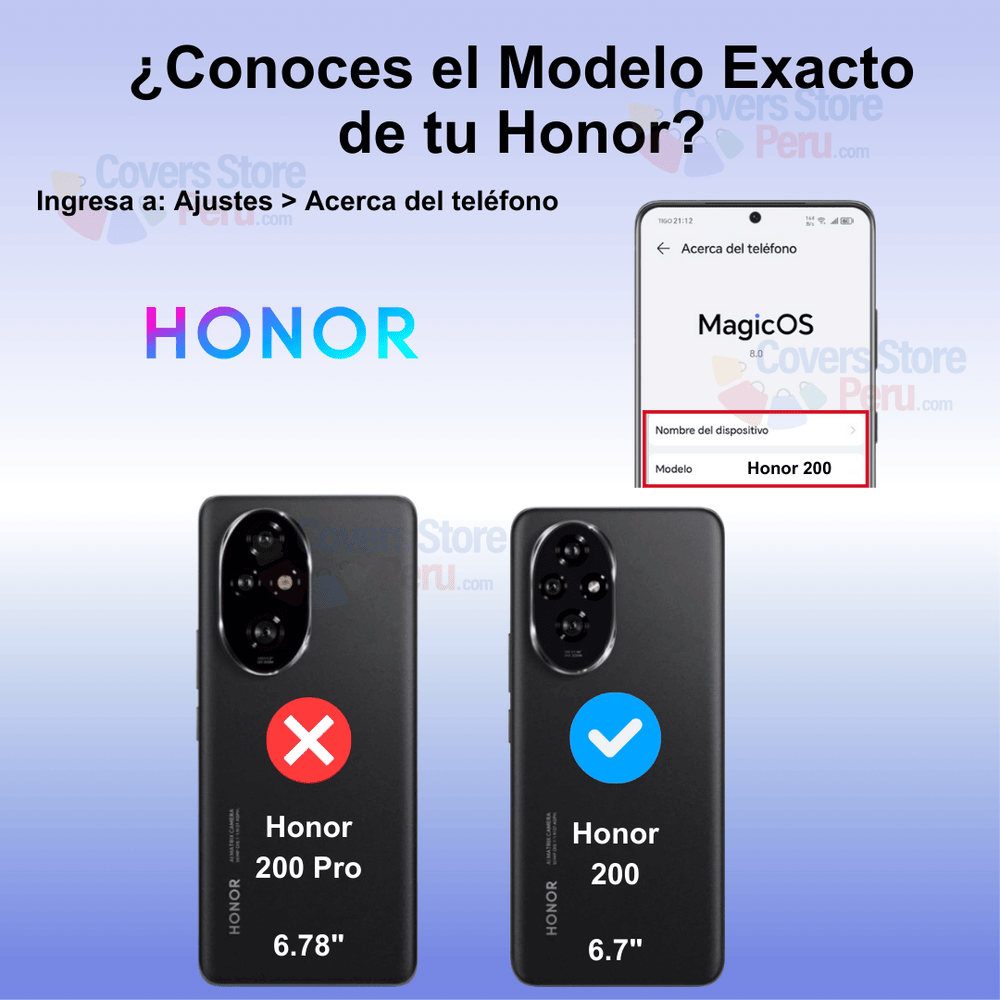 Funda para Honor 200 TPU 100% Transparente Antishock