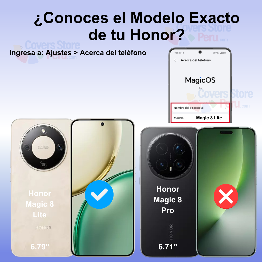 Mica Protector para Honor Magic 8 Lite Vidrio Templado OG