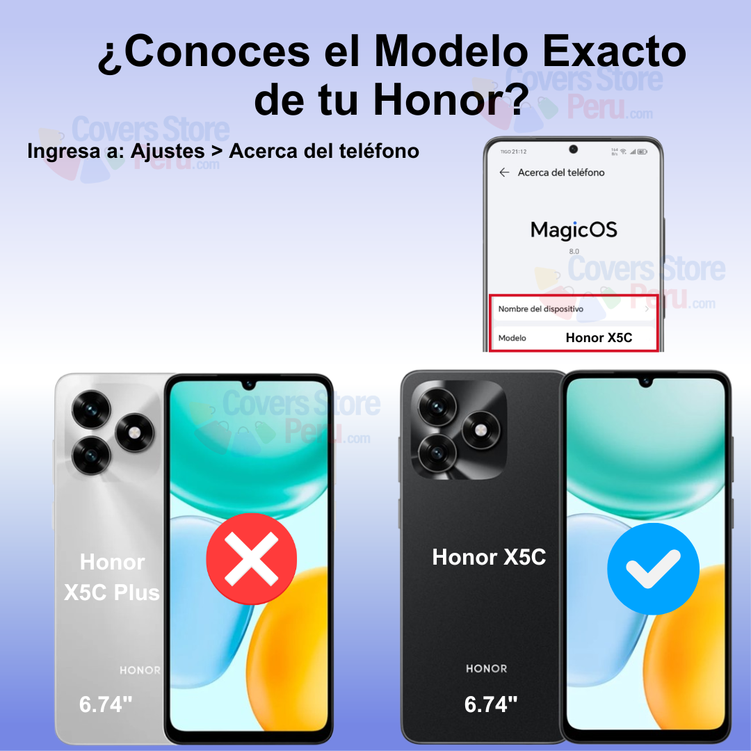 Mica Protector para Honor X5C Vidrio Templado OG