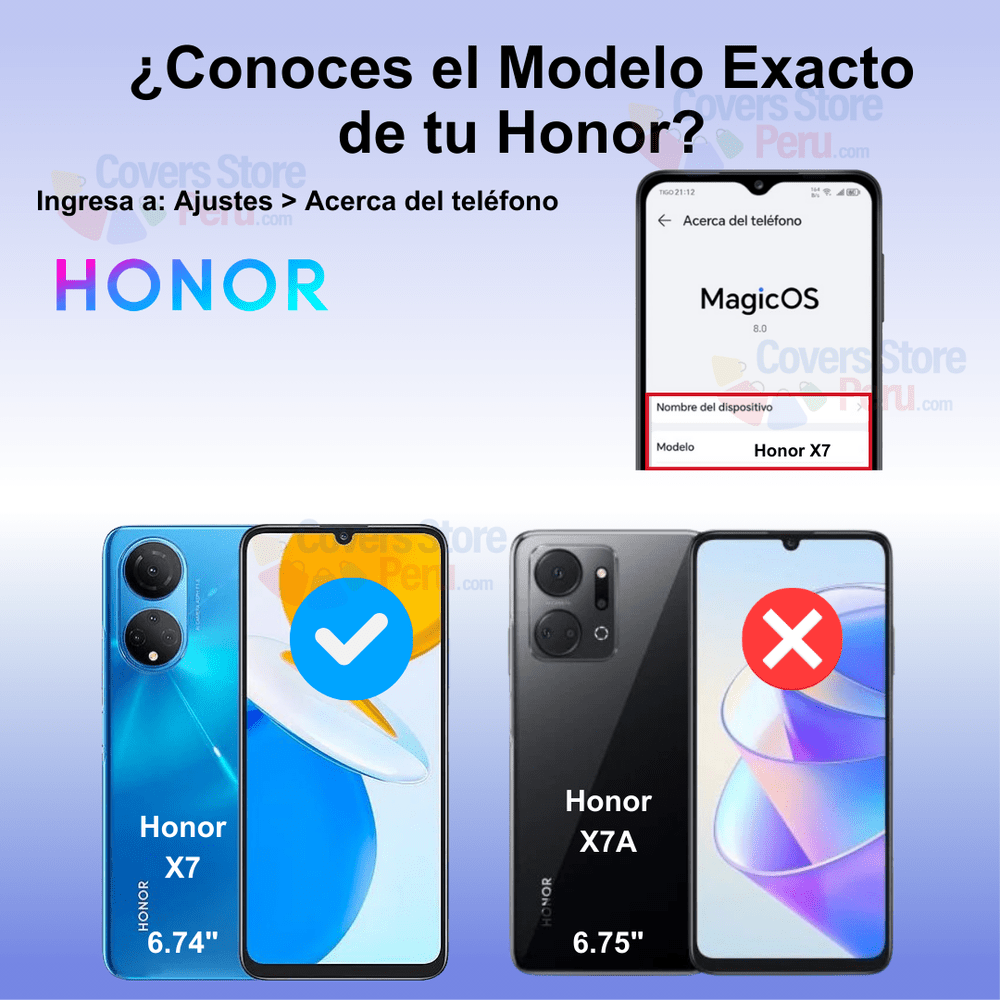 Mica Protector para Honor X7 Vidrio Templado OG Antishock