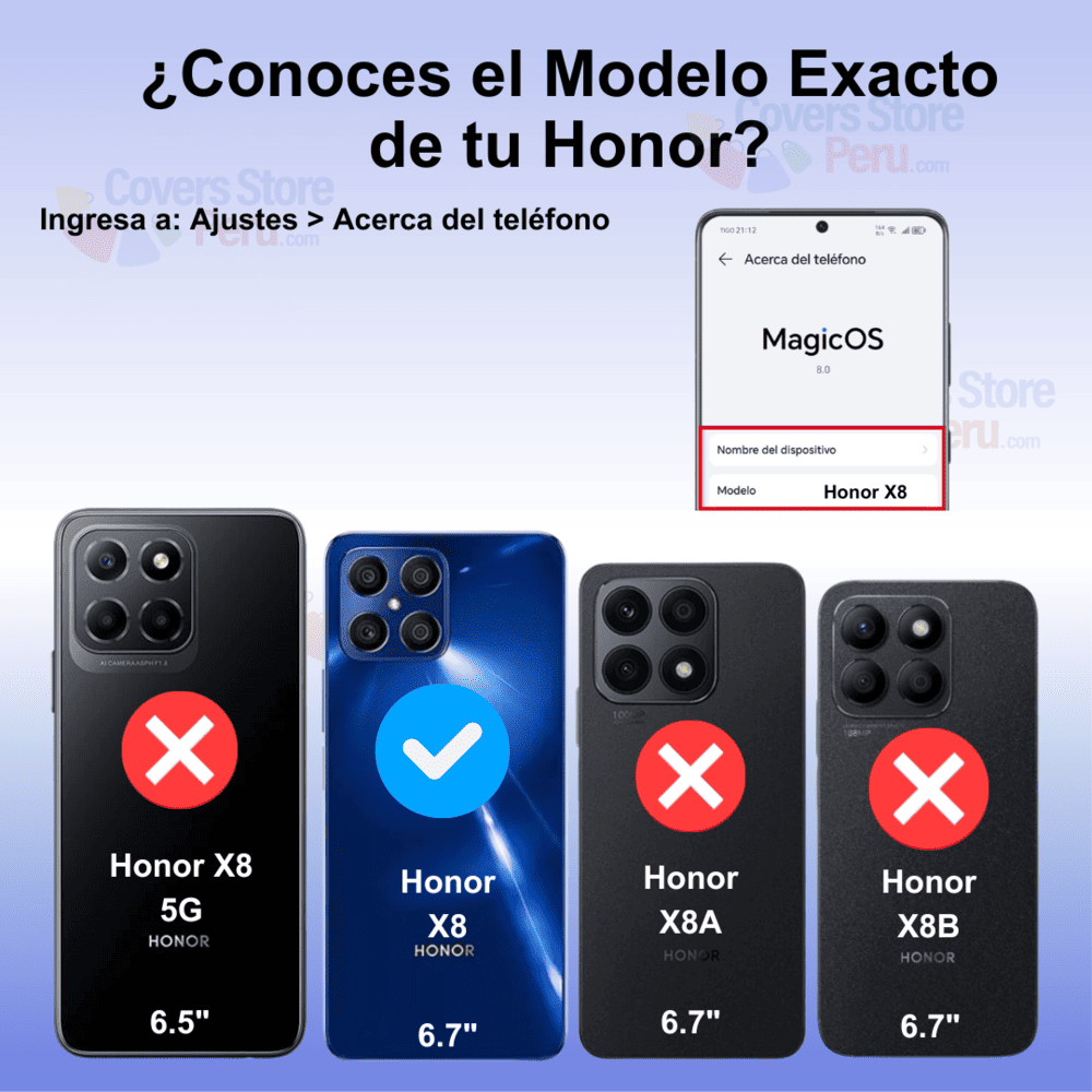 Funda Case para Honor X8 4G Flip Cover Guinda