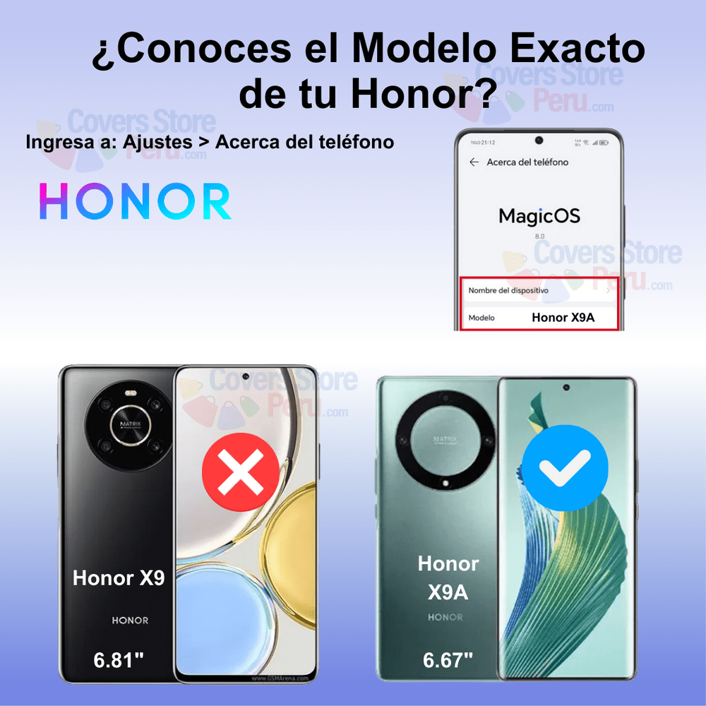 Mica Glass para Honor X9A Full Glue Curvo Antishock