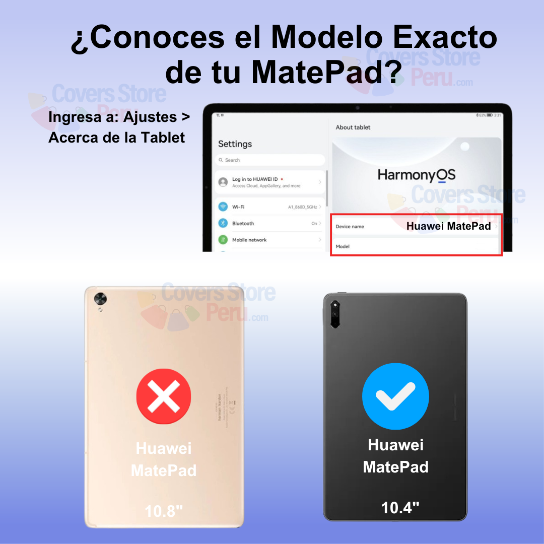 Funda para Huawei MatePad 10.4" Flipcover Giratoria Negro