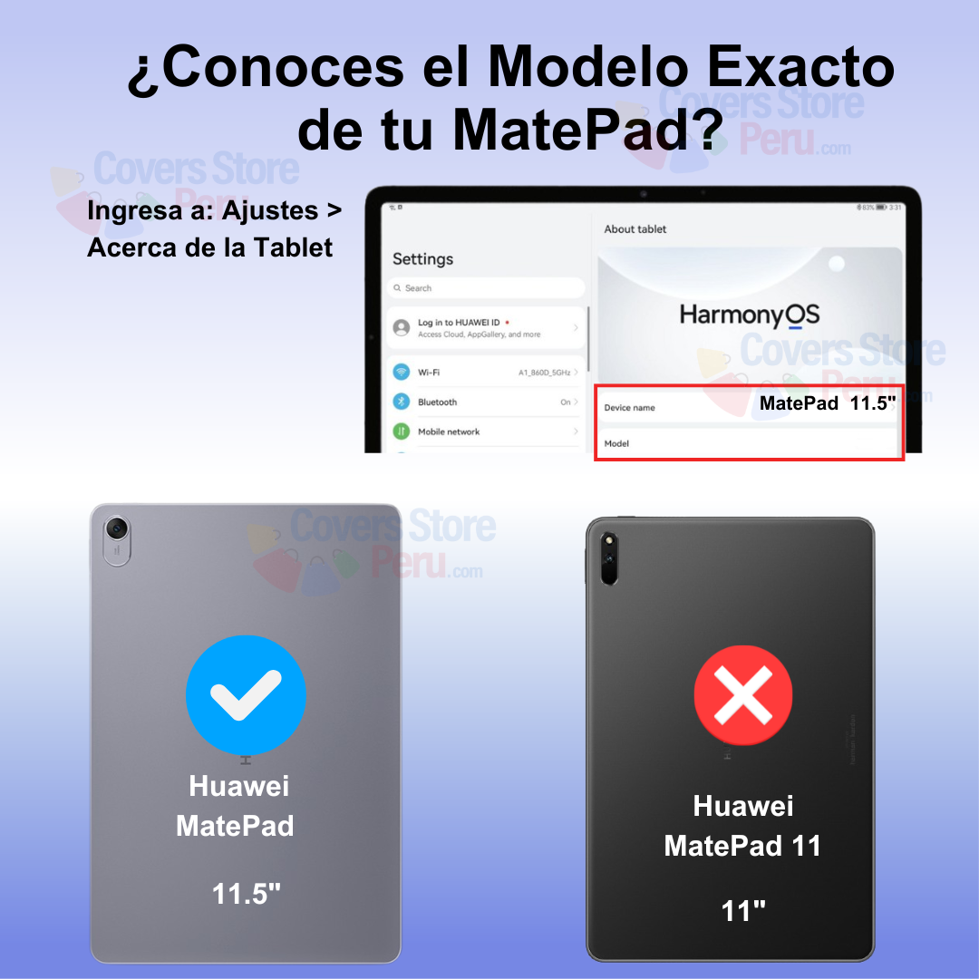 Funda para Huawei Mate Pad 11.5" Imantada + Portalápiz Rojo