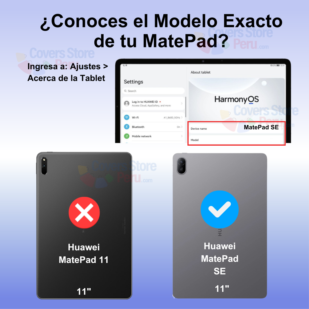 Funda para Huawei MatePad SE 11" Imantada + Portalápiz Rojo
