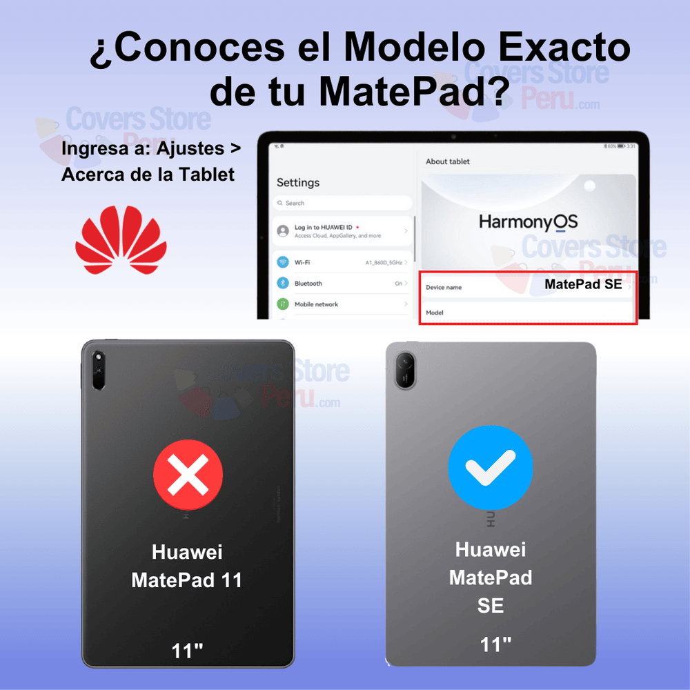 Funda para Huawei MatePad SE 11" Imantada Antishock Azul