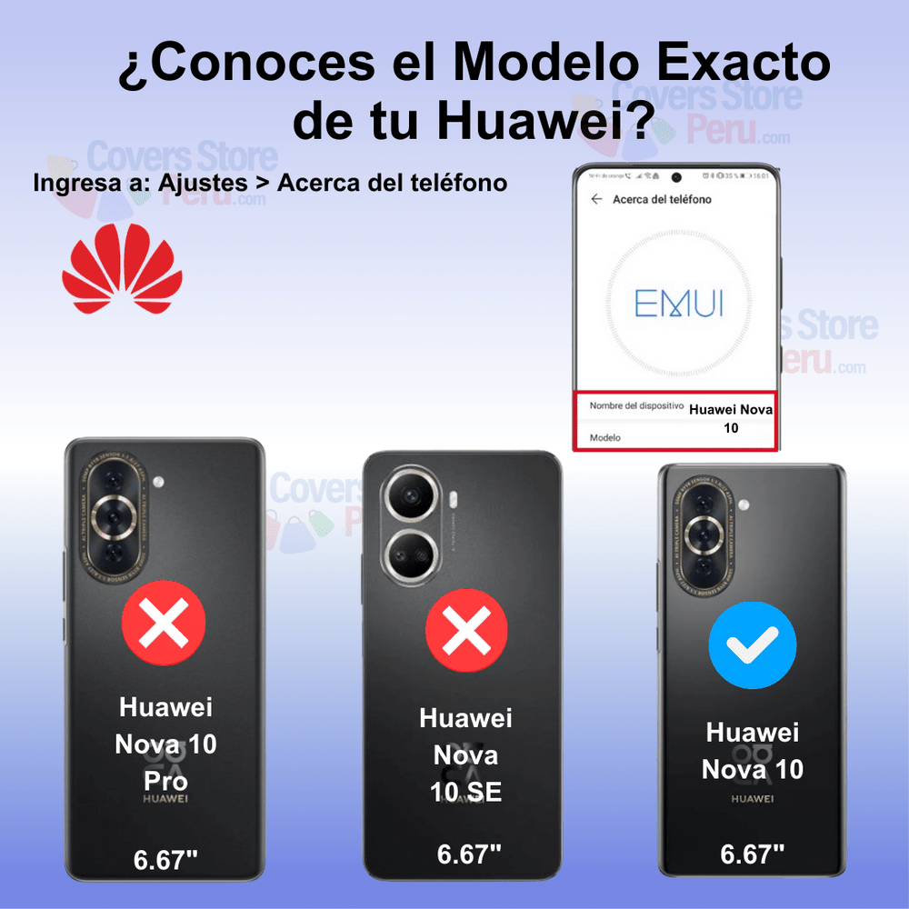Funda Case para Huawei Nova 10 Flip Cover Negro Antishock