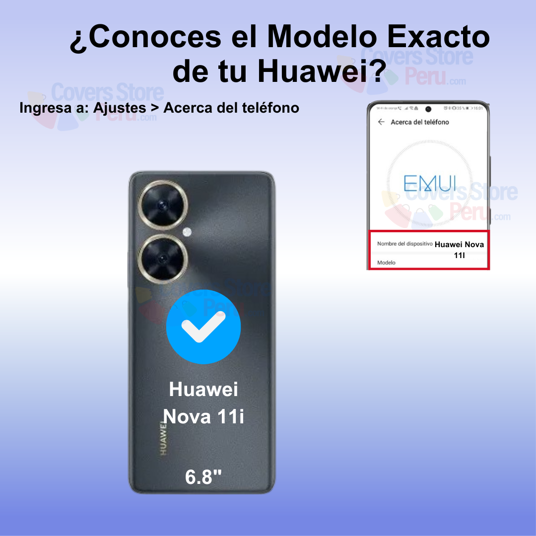 Funda para Huawei Nova 11i Ahumado con Anillo Azul