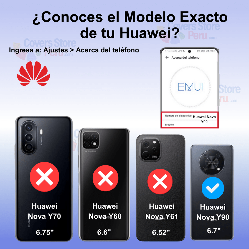 Funda Case para Huawei Nova Y90 Flip Cover Negro Antishock