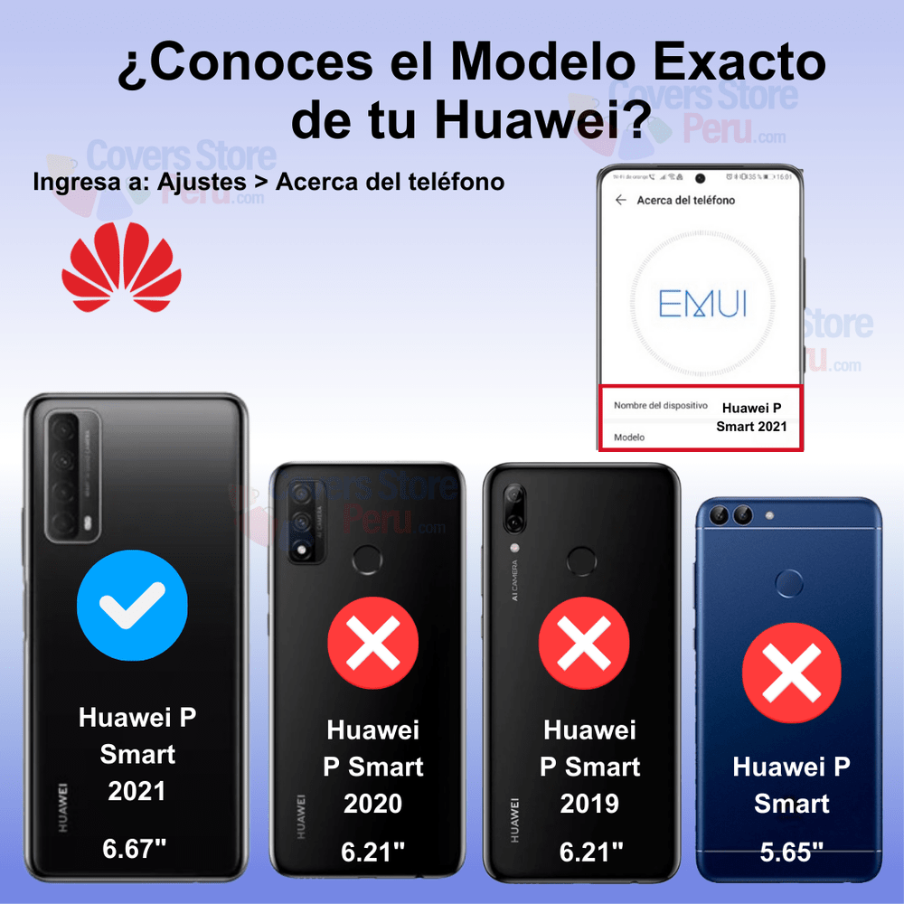 Funda para Huawei P Smart 2021 TPU 100% Transparente