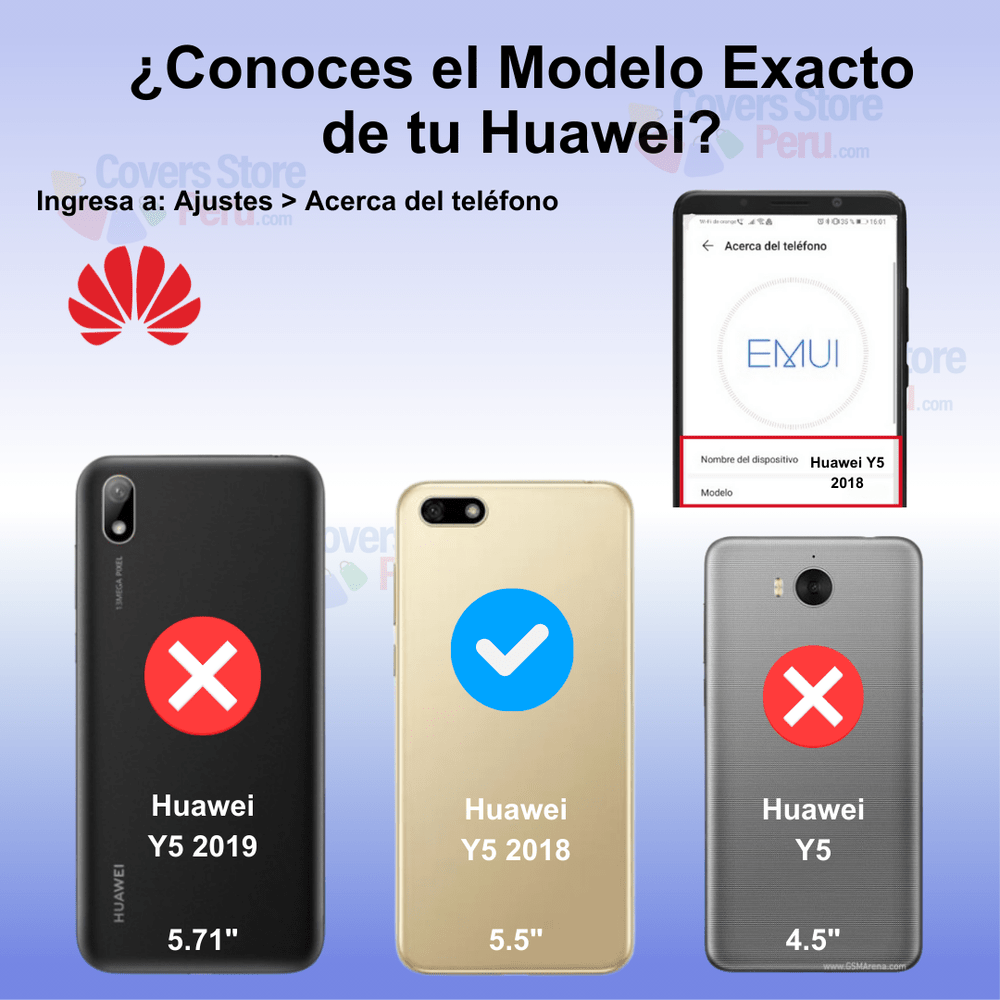 Funda para Huawei Y5 2018 TPU 100% Transparente Antishock