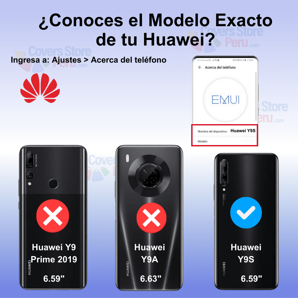 Funda para Huawei Y9S TPU con esquinas reforzadas
