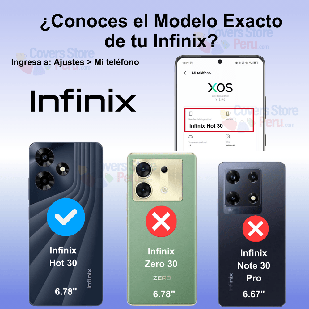 Funda para Infinix Hot 30 Soft Feeling Antishock Azul