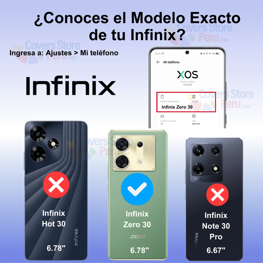 Funda para Infinix Zero 30 Soft Feeling Antishock Azul