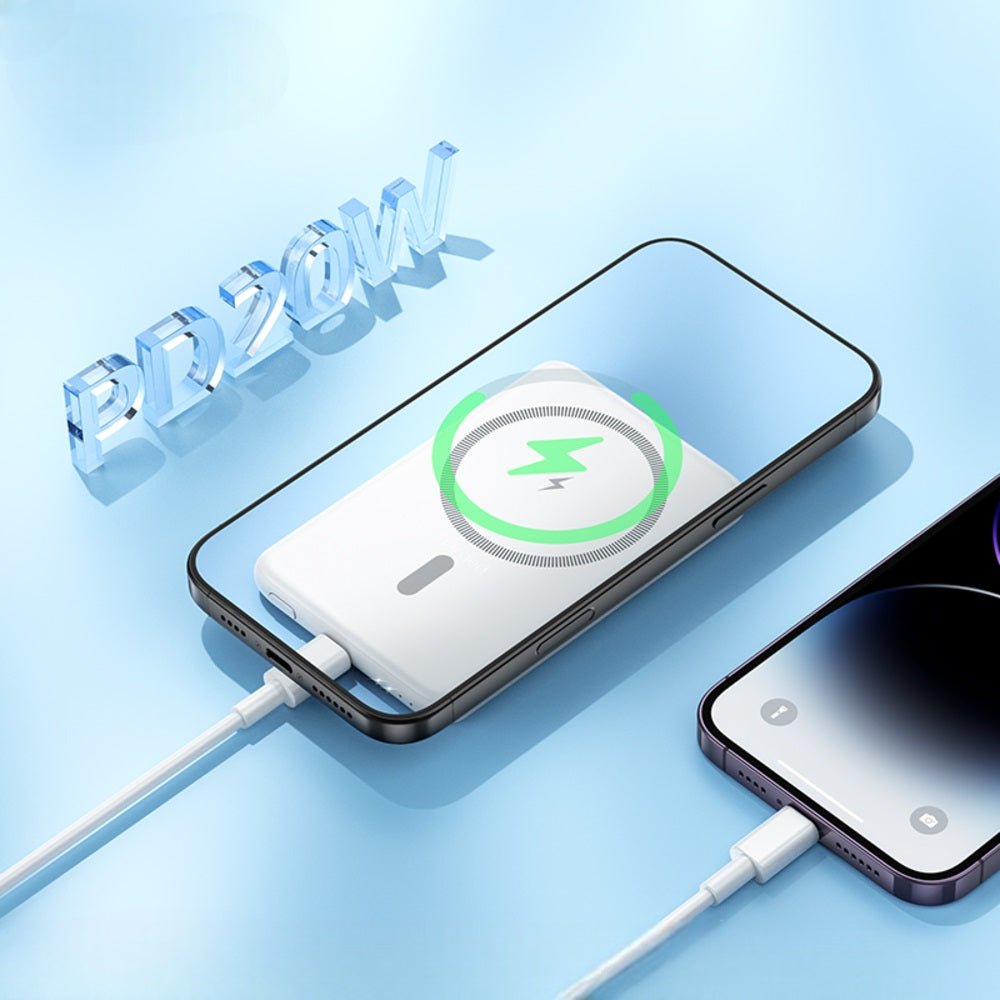 Power Bank 5000mAh Hoco J140A Magsafe Blanco