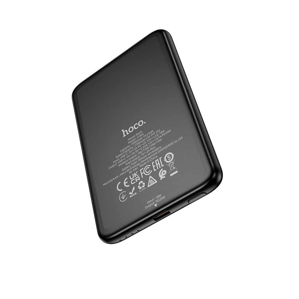 Power Bank 5000mAh Hoco J140A Magsafe Negro