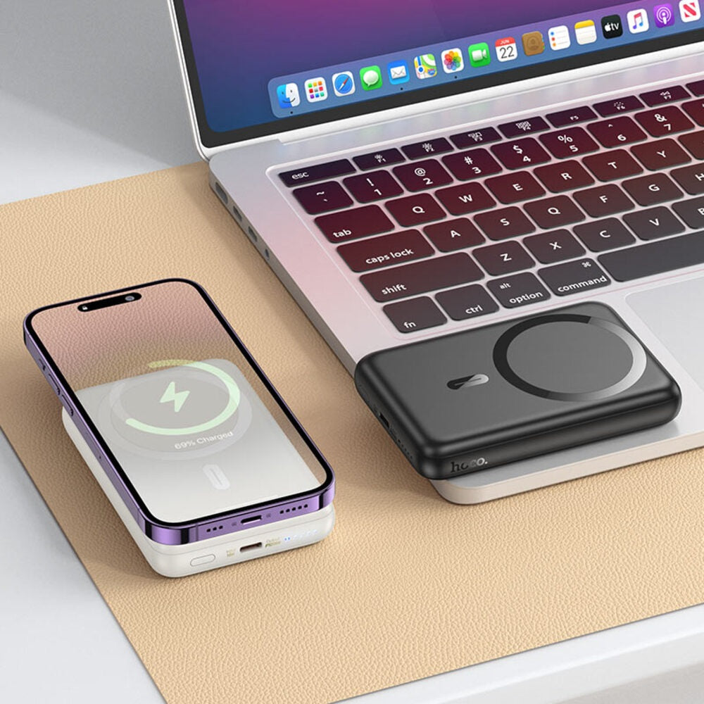Power Bank 10000mAh Hoco J141 Magnetico PD20W Negro