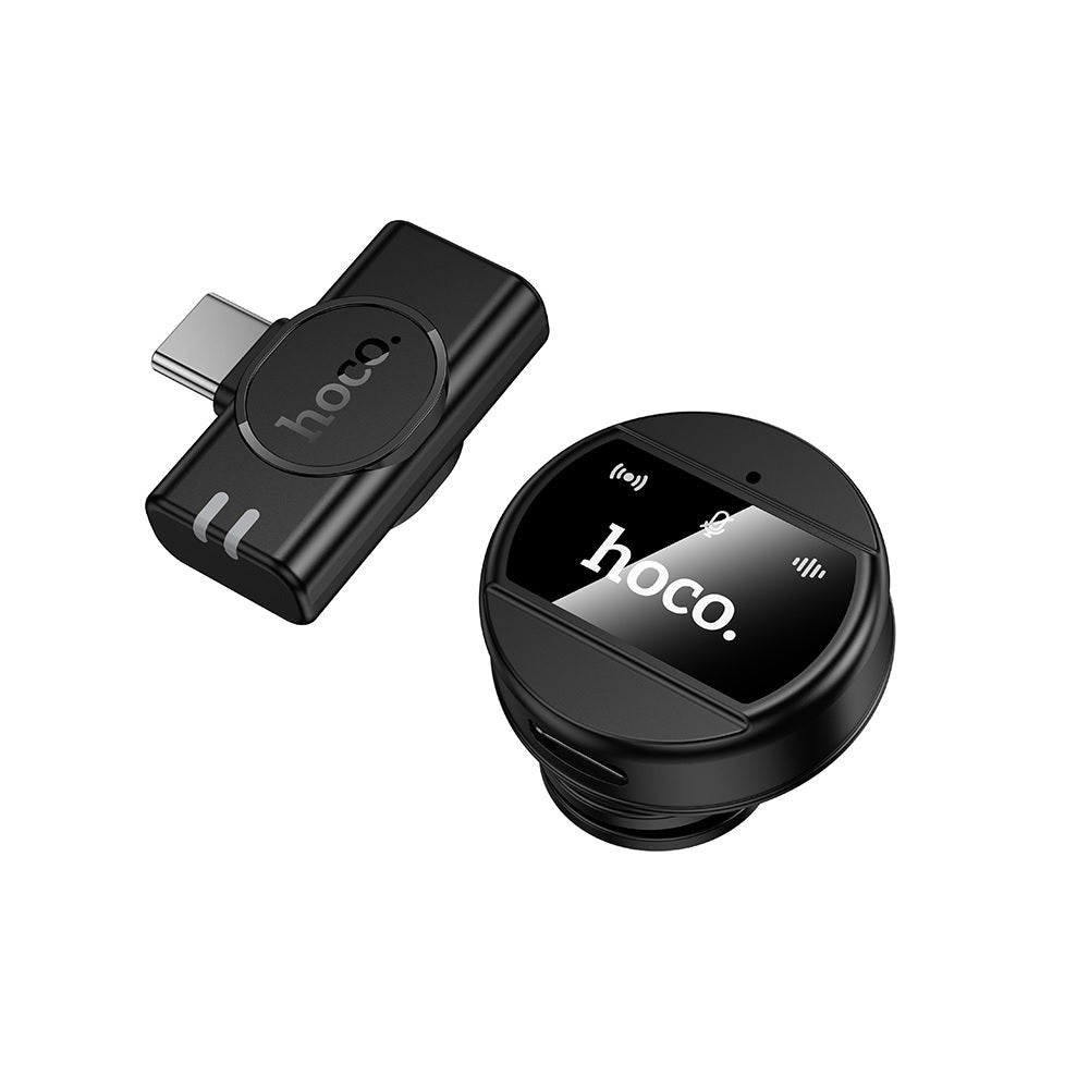 Microfono con Interfaz Tipo C Inalambrico Hoco L21 Negro