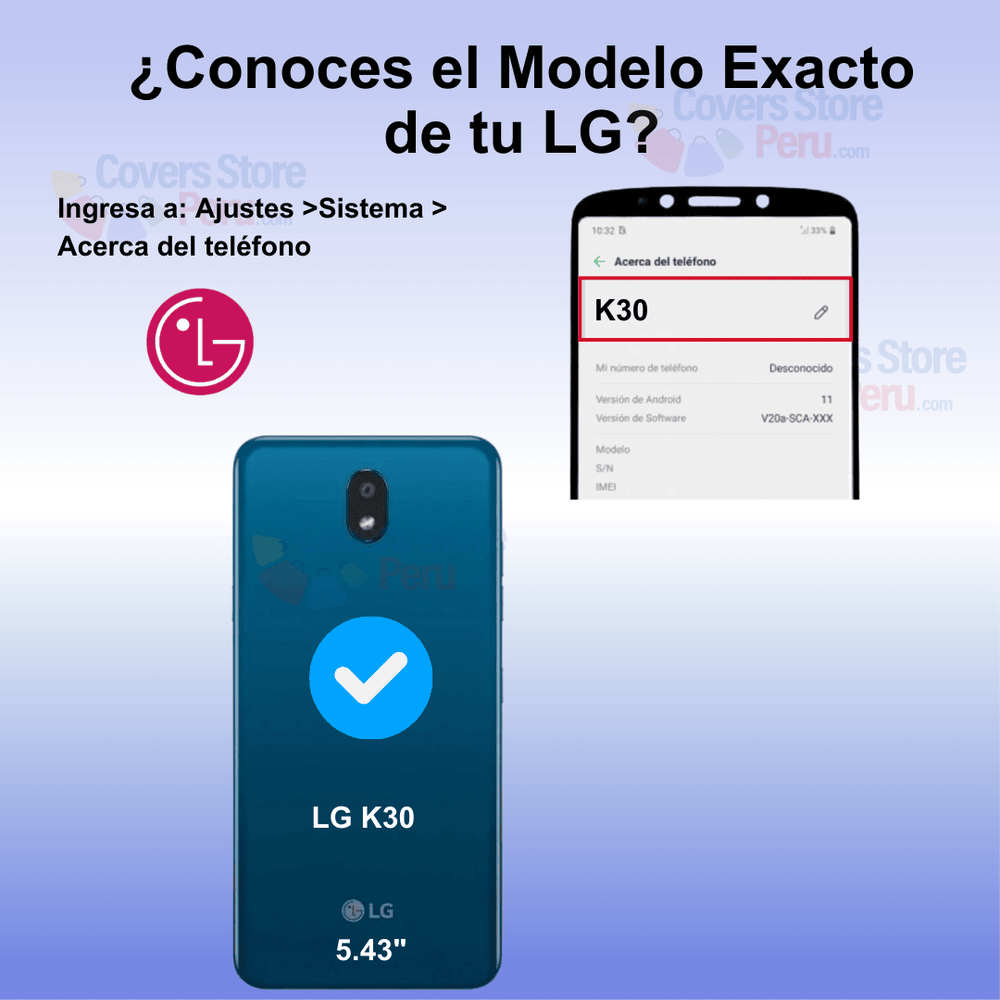 Funda Case para Lg K30 2019 TPU 100% Transparente Antishock