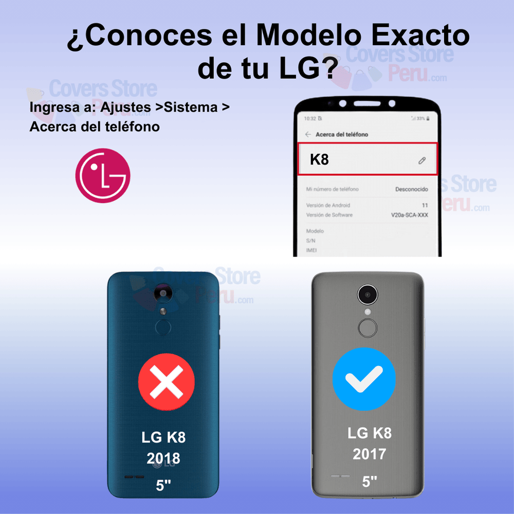Funda Case para Lg K8 2017 TPU 100% Transparente Antishock
