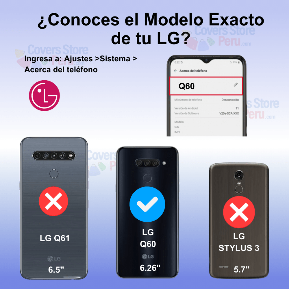 Funda Case para Lg Q60 TPU 100% Transparente Antishock