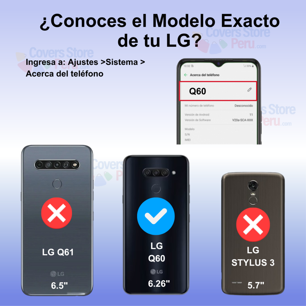 Funda Case para Lg Q60 Jelly Pearl Negro