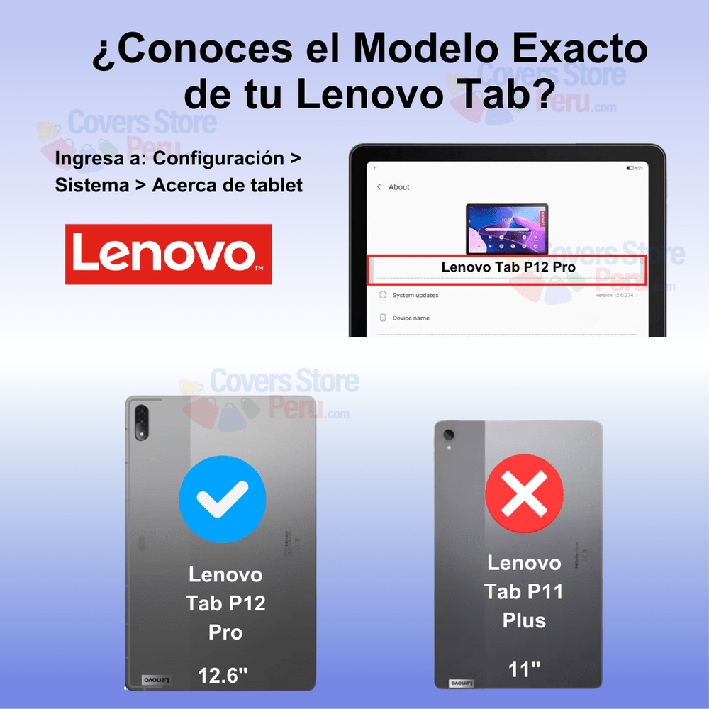 Combo Funda de Lenovo P12 Pro TB Q706F 360° Morado + Mica