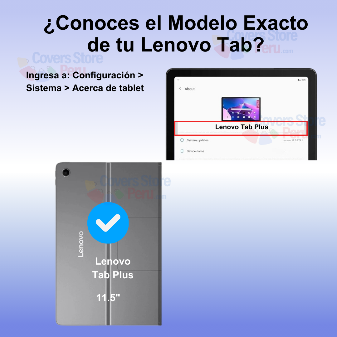 Funda para Lenovo Tab Plus 11.5" Imantada Antishock Negro