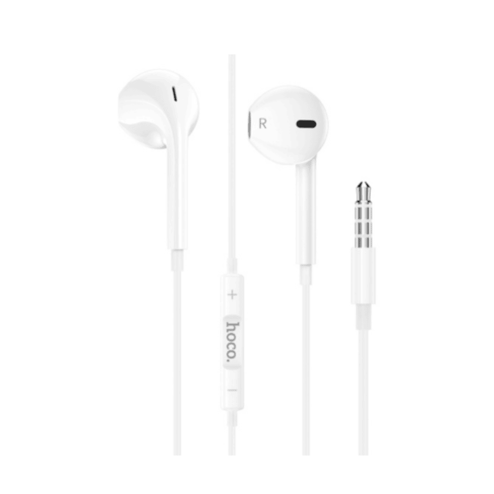 Audífono con Micrófono Hoco M101 Alámbrico 1,2m Blanco