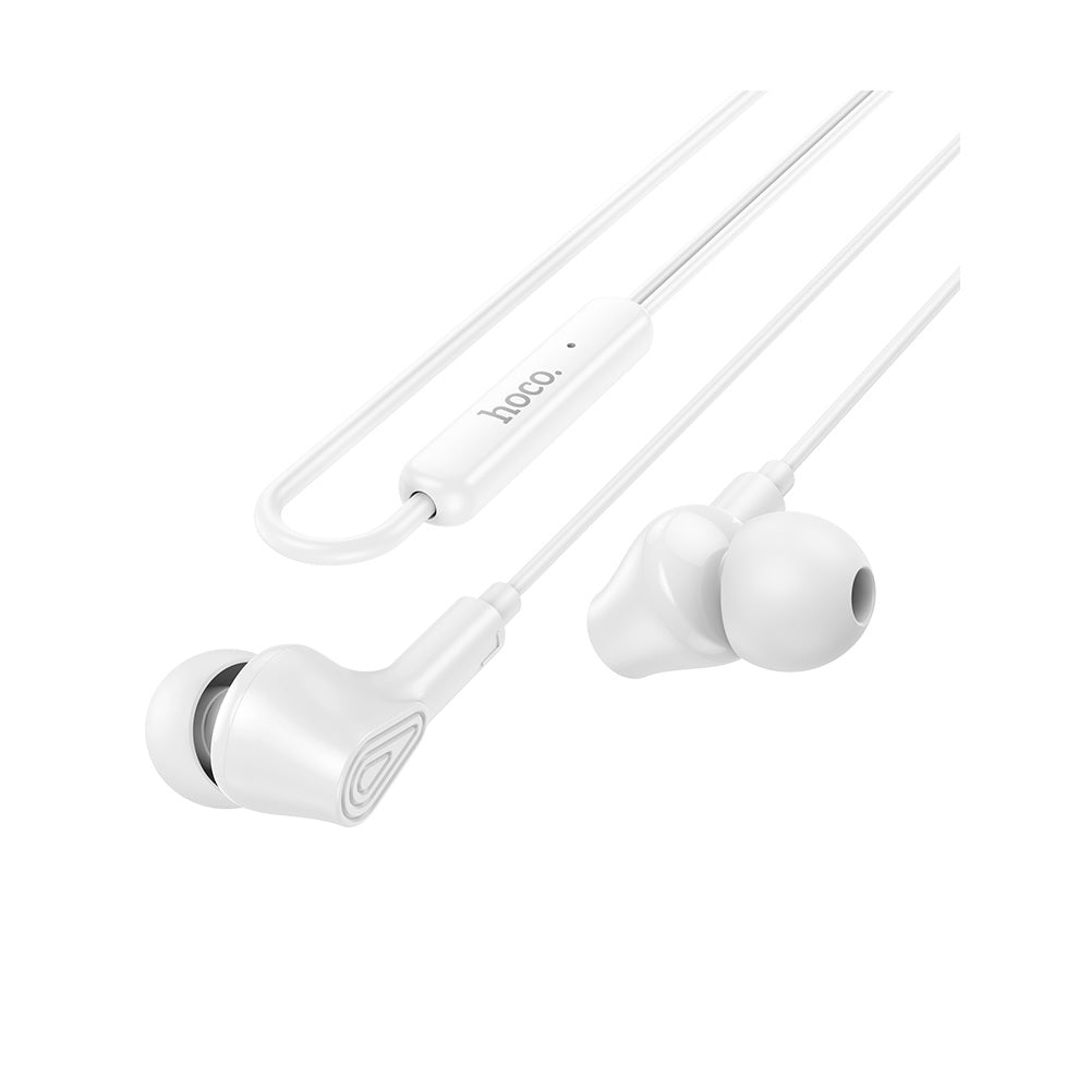 Audífono con Micrófono Hoco M102 Alámbrico Jack 3.5mm Blanco