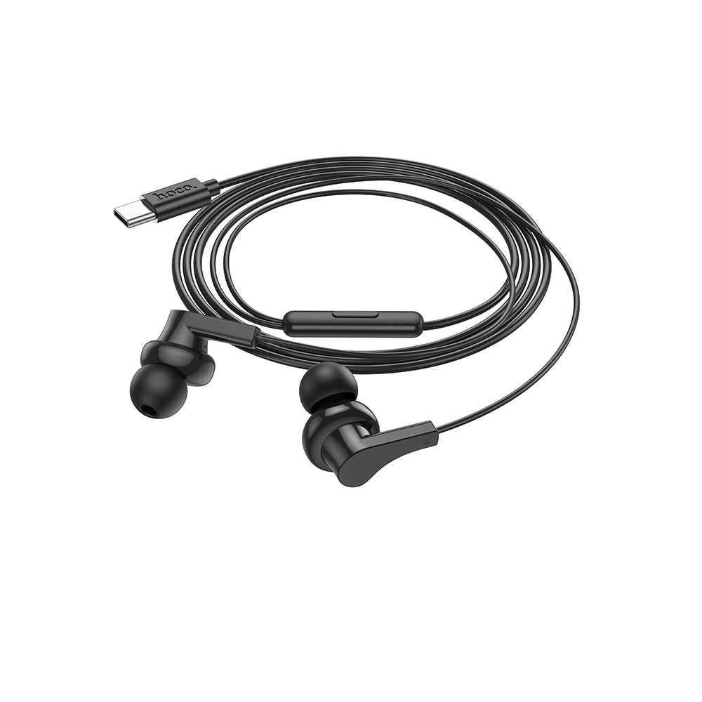 Audífono con Micrófono Hoco M114 Alámbrico Tipo C Negro