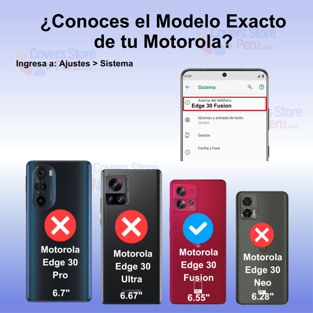 Funda Case para Motorola Edge 30 Fusion Flip Cover Negro