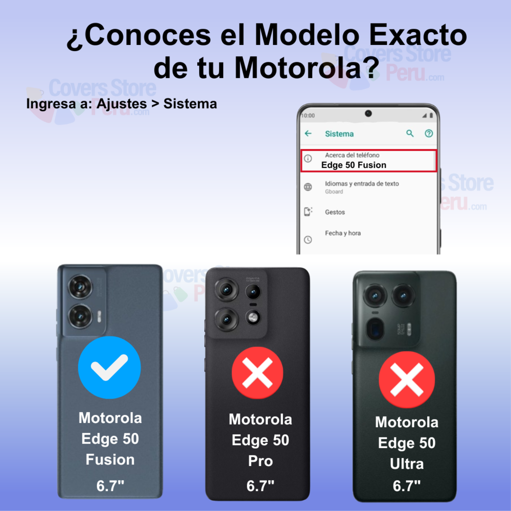 Funda para Motorola Edge 50 Fusion Anillo Metálico Negro