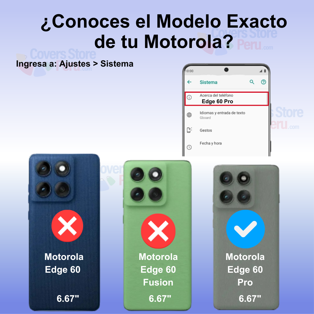 Funda para Motorola Edge 60 Pro Space Original Transparente