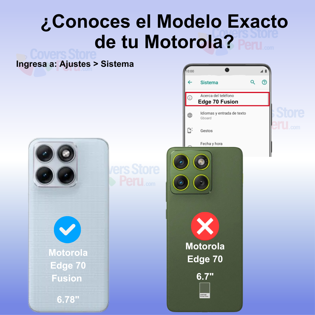 Funda Case para Motorola Edge 70 Fusion Ahumado Anillo Verde