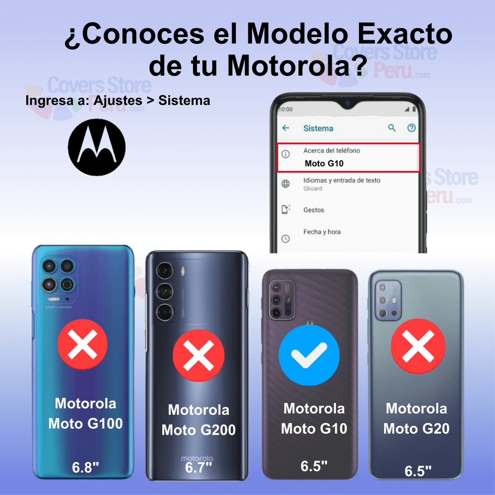 Funda Case para Motorola G10 Soft Feeling Antishock Azul
