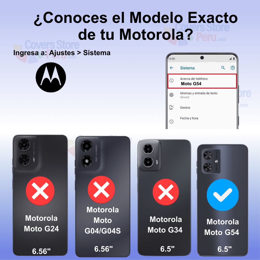 Funda para Motorola Moto G54 Soft Feeling Antishock Azul