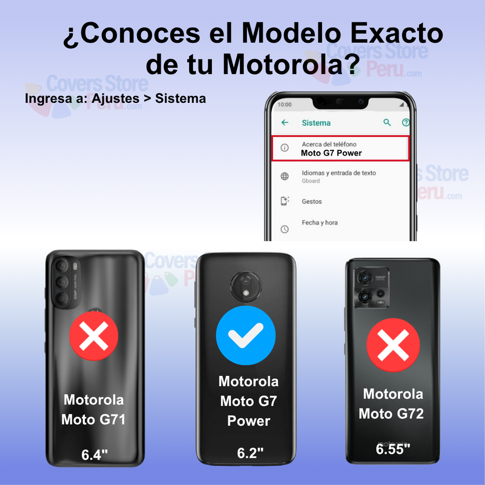 Funda para Motorola Moto G7 Power Holder Parante Rojo